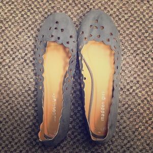 Madden Girl gray flats, 8 1/2